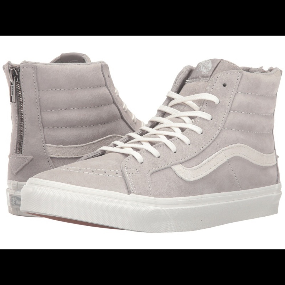 Vans Sk8-Hi Slim Zip Grey women’s 8.5